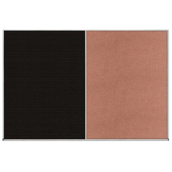 Enclosed Corkboard, 1 Door, 72"x48", 4" Fra